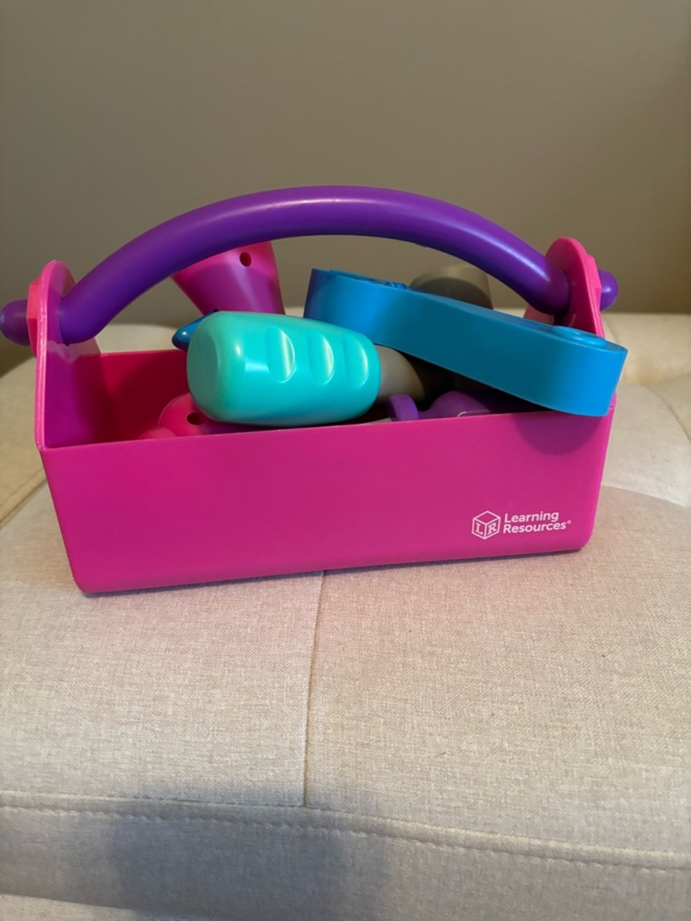 NWOT Pink and Purple Toy Tool Box